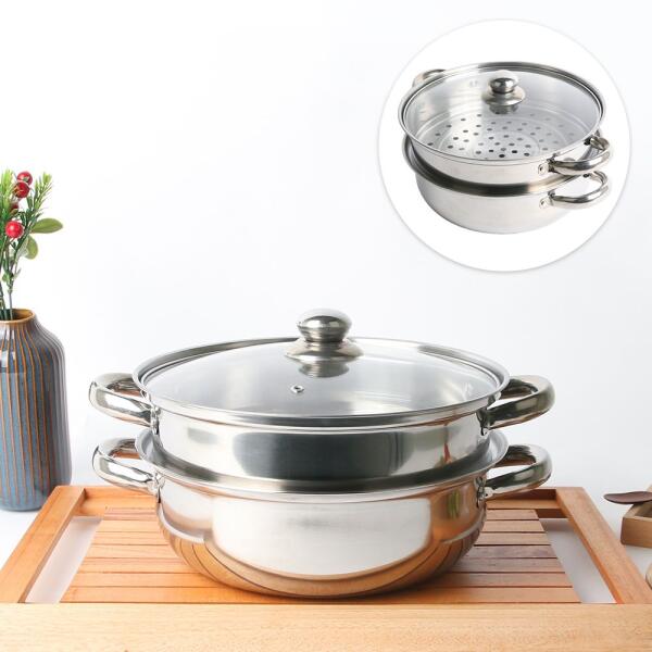 디엔 토프 2단 냄비IH 전골&찜솥 28cm
