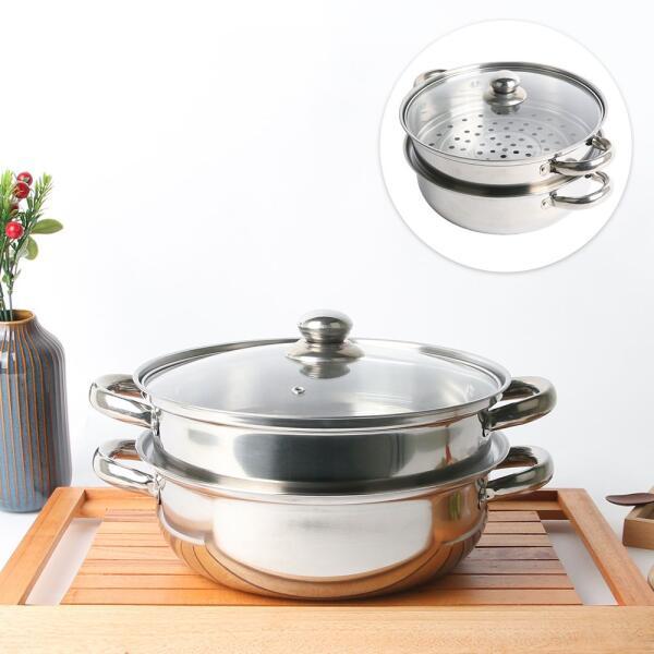 디엔 토프 2단 냄비IH 전골&찜솥 28cm