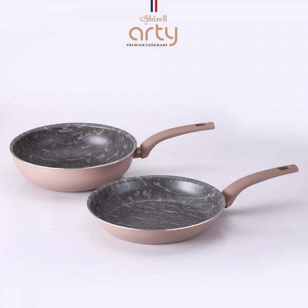 쉬젤 아티 패턴그라니 IH 프라이팬 2종세트A (프라이팬28cm / 궁중팬28cm)
