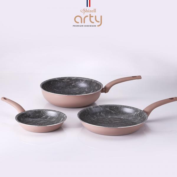 쉬젤 아티 패턴그라니 IH 프라이팬 3종세트A (프라이팬20,28cm / 궁중팬28cm)