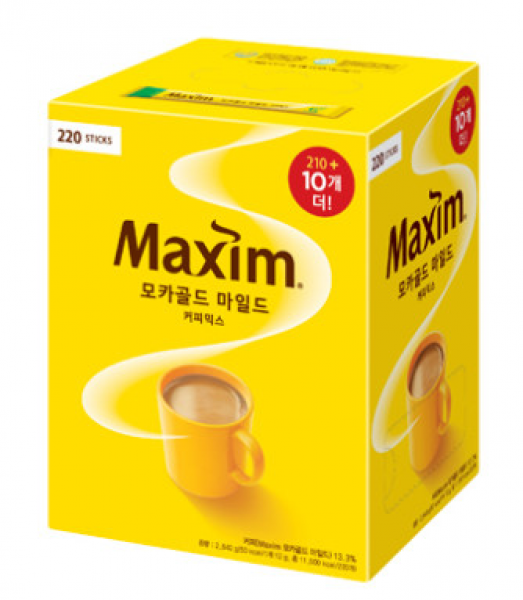 맥심 모카골드 마일드 커피믹스 210개입 (+10개입 추가)