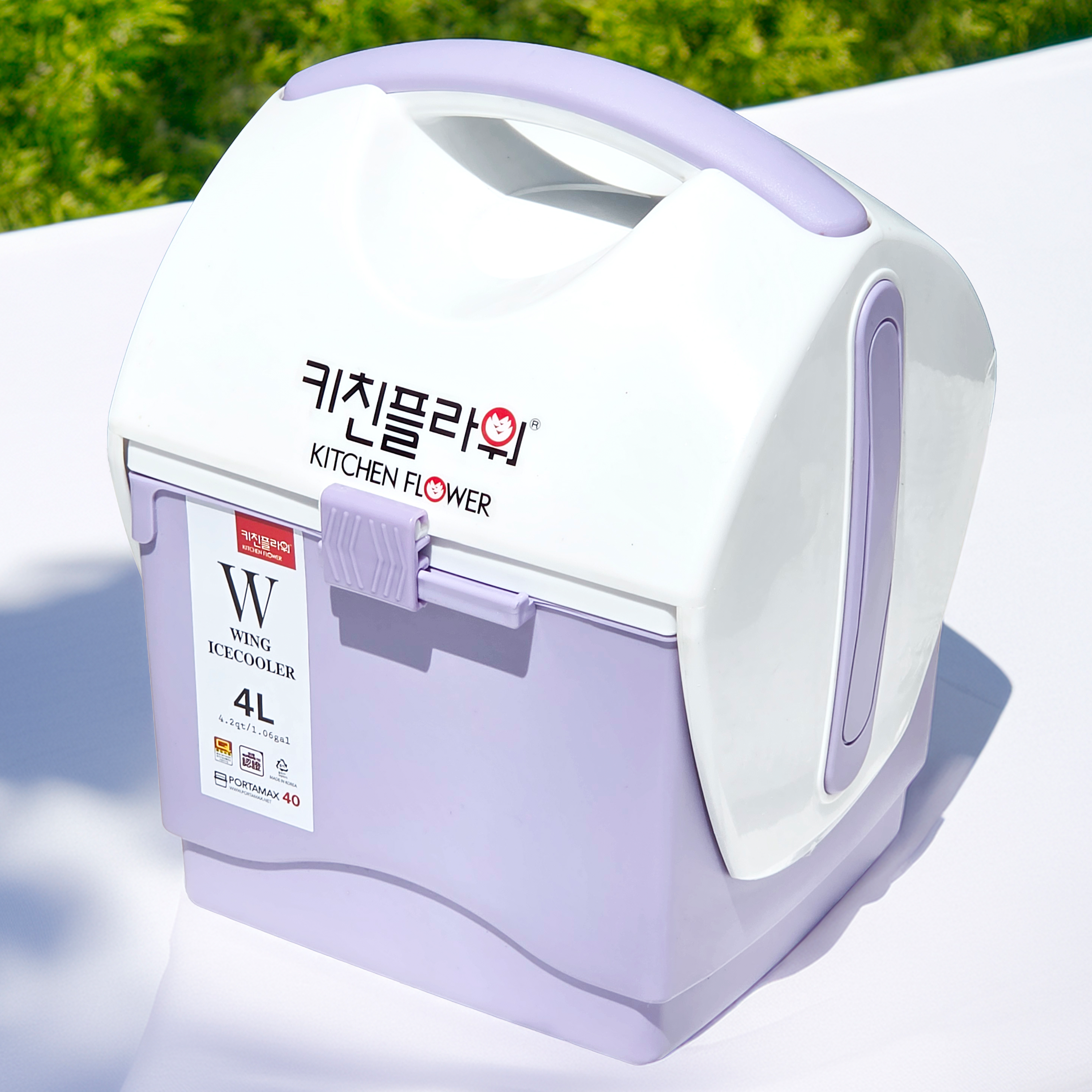 키친플라워 NEW 윙 아이스박스 4L (퍼플)