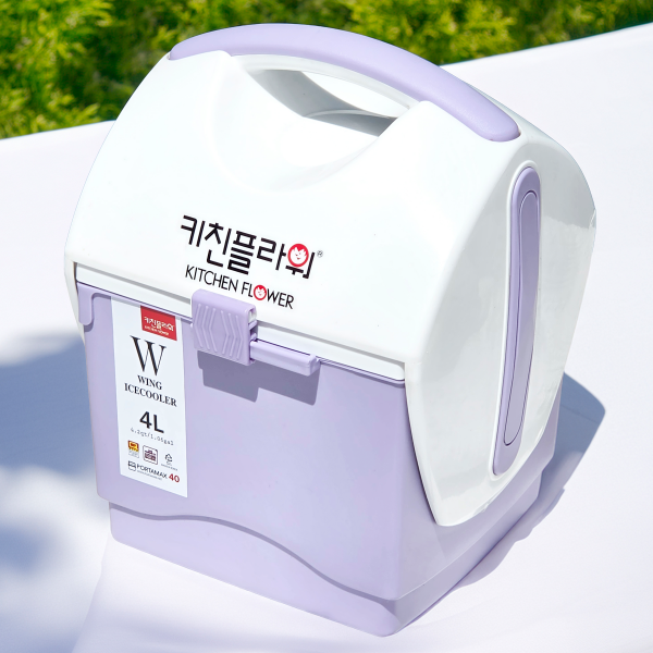 키친플라워 NEW 윙 아이스박스 4L (퍼플)