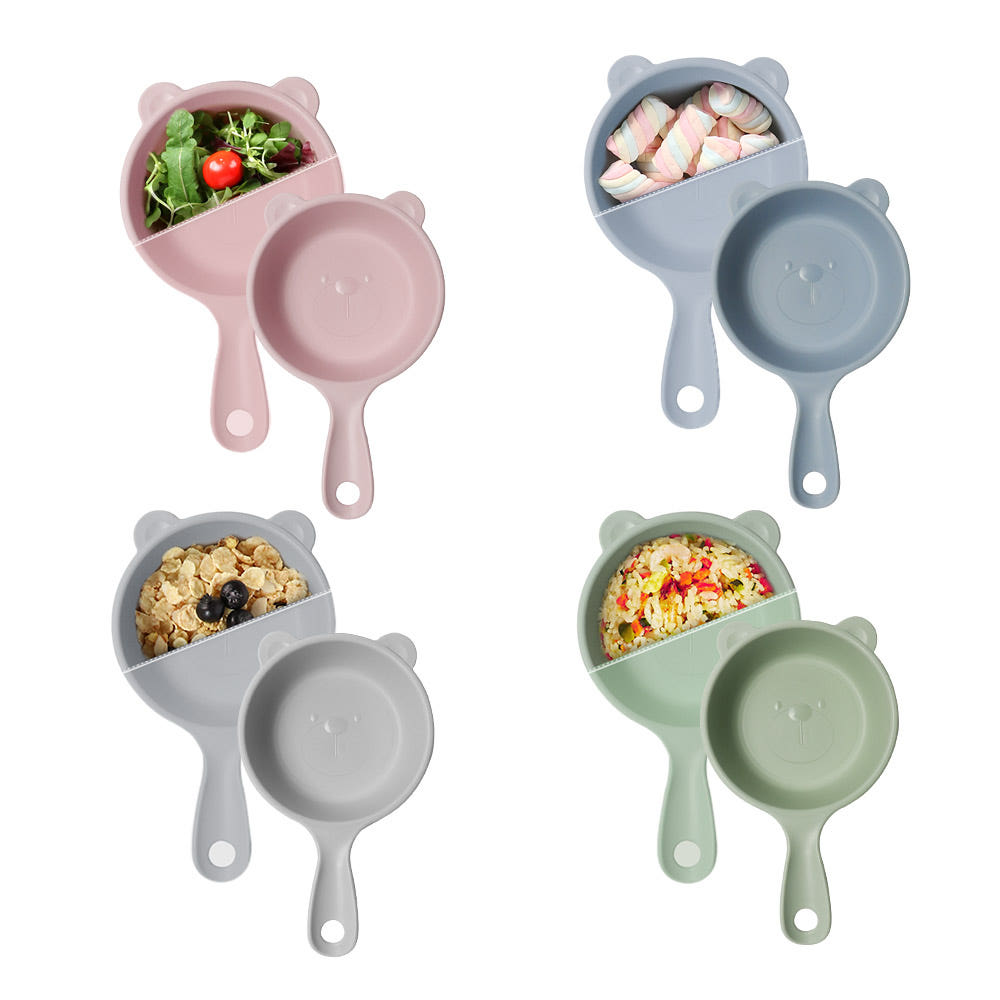 오브쿡스 곰돌이 손잡이 앞접시 2P