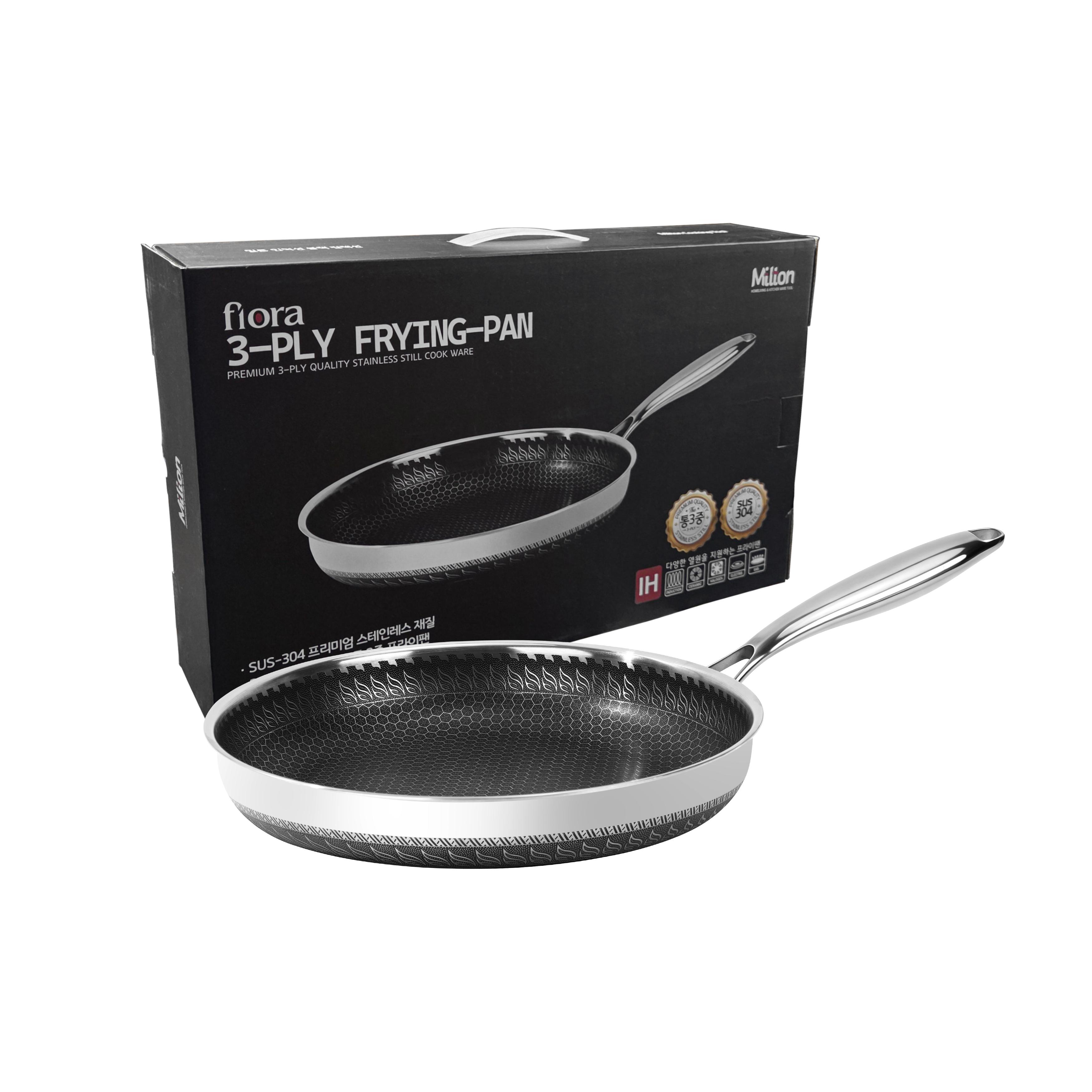 플로라 프리미엄 IH 스텐 프라이팬28cm