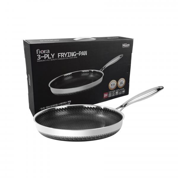 플로라 프리미엄 IH 스텐 프라이팬28cm