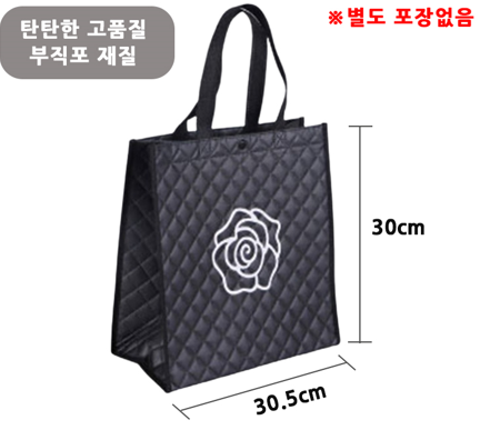 동백 부직포 쇼핑백